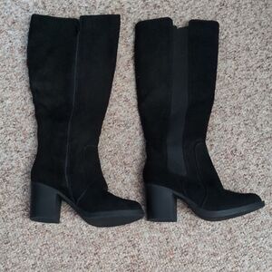 Kohl's Black Chunky Heeled Knee-High Boots